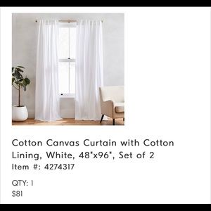Canvas west elm curtains